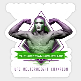 Kamaru Usman The Nigerian Nightmare Sticker